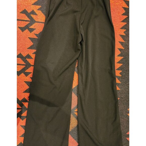 NEW Vintage La Banga Black Wide-Leg Pants, High Waist, Back Zip Closure Size M - Picture 11 of 11